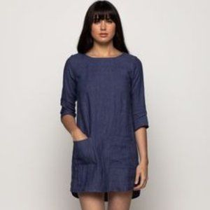 Pyne and Smith No 20 navy linen dress